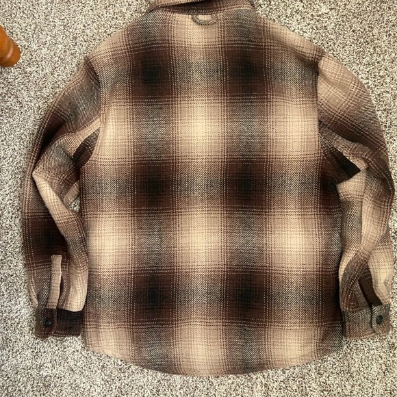 Jachs New York wool flannel heavy jacket tan/beige medium - Picture 3 of 8